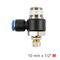 AIRCRAFT Flow Control Swiv. Elbow Pu 10mm X 1/2' M